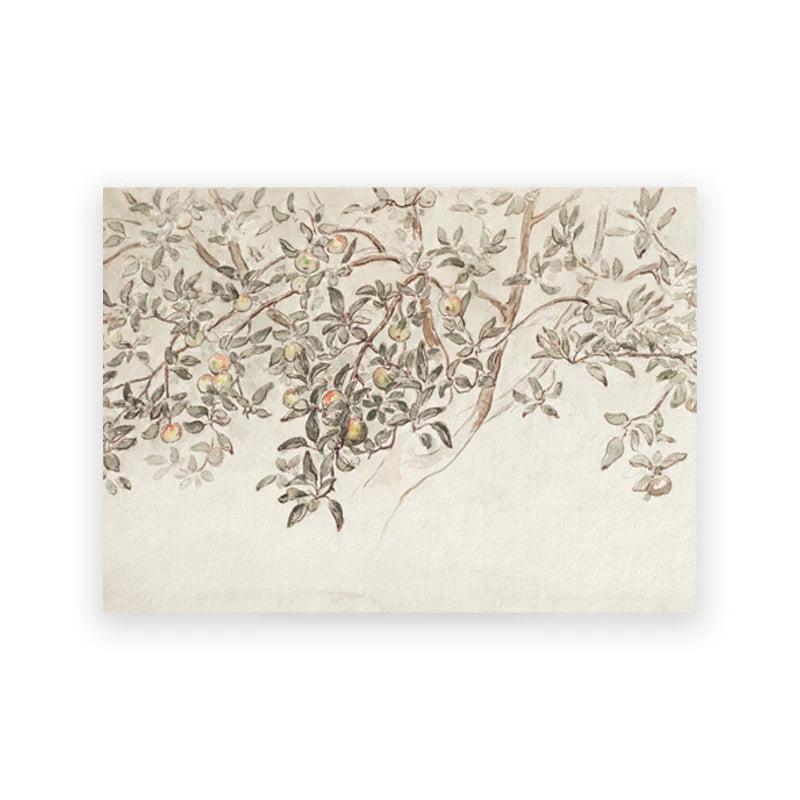 Summer Landscape Vintage Oil Painting Canvas Wall Art – Retro Green Farmhouse Decor