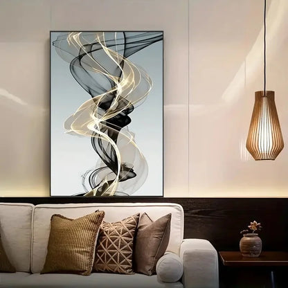 3PCS Modern Abstract Ribbon Canvas Wall Art – Nordic Canvas Prints for Home Decor