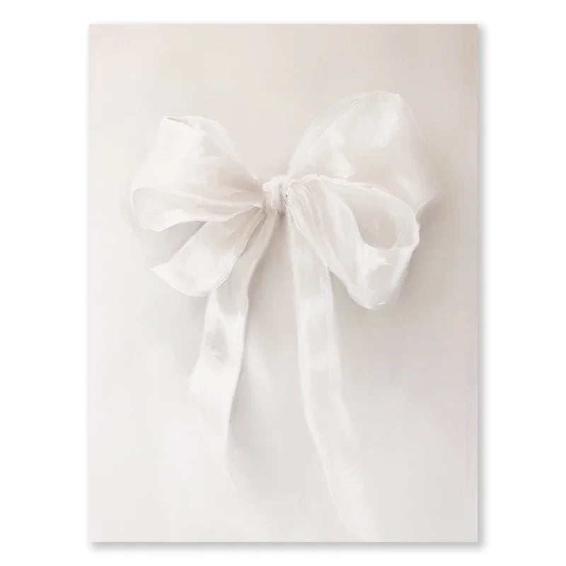 Pink Butterfly Flower Swan Canvas Wall Art – Vintage Nursery Home Decor